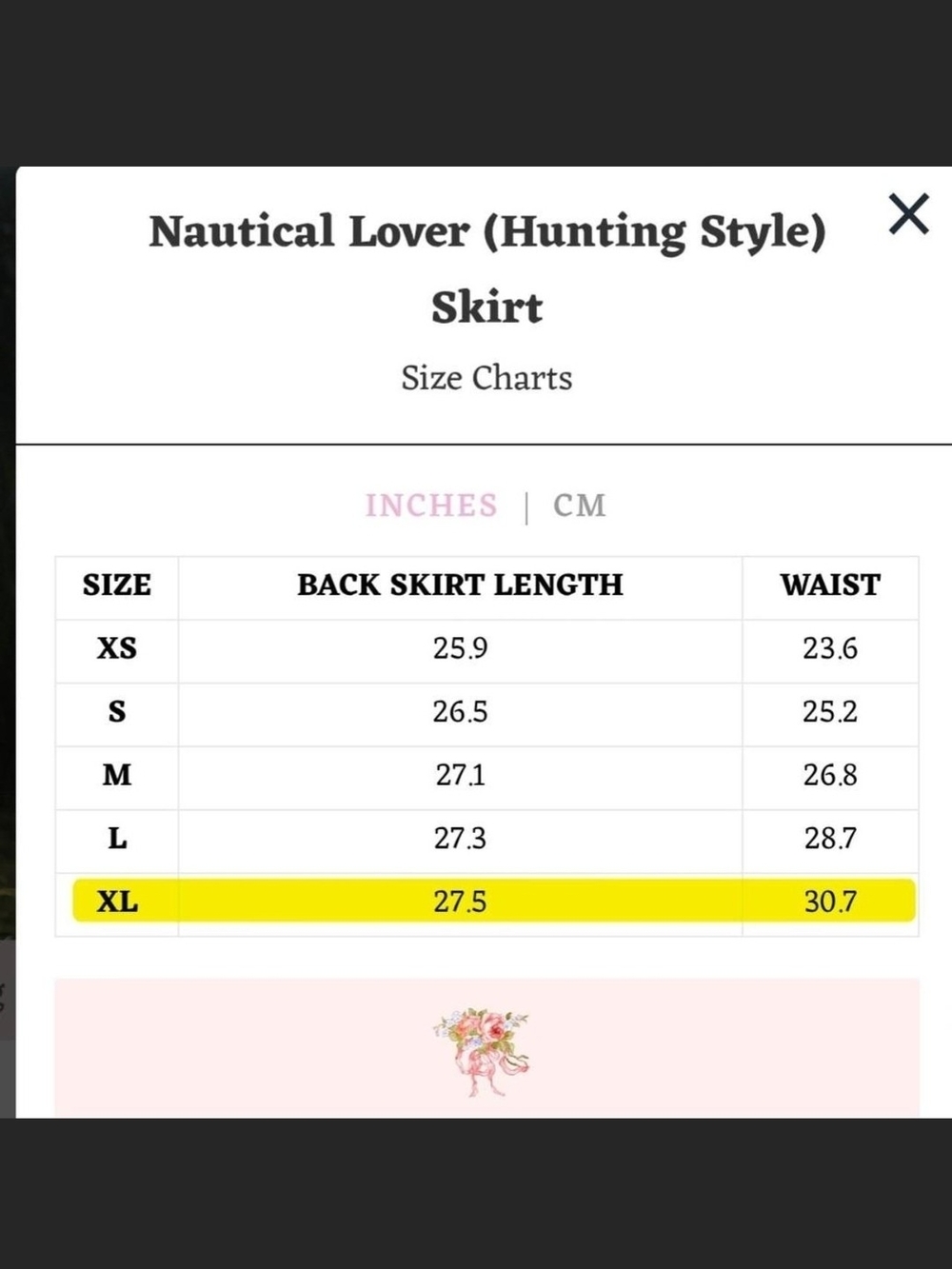 LaceMade Nautical Lovers Hunting Style Top And Skirt Size XL NWT - Picture 6 of 6